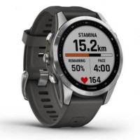 Smartwatch Garmin Fénix 7S Notificações  Frequência cardíaca  GPS prata y Cinza 