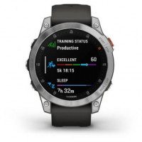 Smartwatch Garmin Epix 2 Notificações  Frequência cardíaca  GPS prata y Cinza 