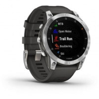 Smartwatch Garmin Epix 2 Notificações  Frequência cardíaca  GPS prata y Cinza 