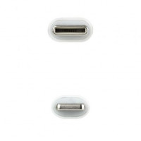 Cable USB 2.0 Tipo-C Lightning Nanocable 10.10.0600 USB Tipo-C Macho - Lightning Macho 50cm branco