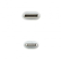 Cable USB 2.0 Tipo-C Lightning Nanocable 10.10.0602 USB Tipo-C Macho - Lightning Macho 2m branco