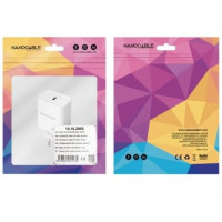 Nanocable Cargador pared USB-C PD 20W Blanco