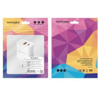 Nanocable Cargador USB-C/PD+USB-A/QC 30W Blanco