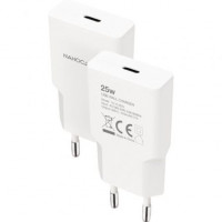 Nanocable Cargador USB-C/PD 25W   Blanco