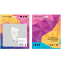 Nanocable Cargador USB-C/PD 25W   Blanco