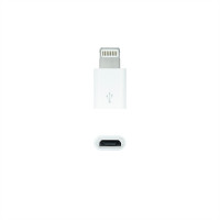 Adaptador Micro USB 2.0 Lightning Nanocable 10.10.4100 Micro USB Hembra - Lightning Macho branco