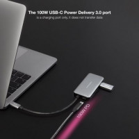 Nanocable Hub USB-C 3xUSB3.0+USB-C+USB-C PD 15cm