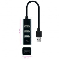 Nanocable Hub USB 2.0 con 4 Puertos de USB 2.0