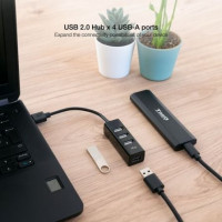 Nanocable Hub USB 2.0 con 4 Puertos de USB 2.0