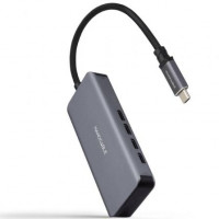 Nanocable HUB USB-C/M a 3xUSB-C/H ALUMINIO 10 cm