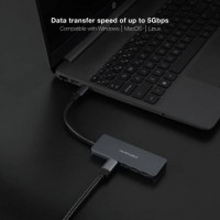 Nanocable HUB USB-C/M a 3xUSB-C/H ALUMINIO 10 cm