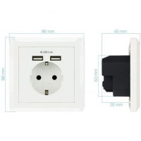 SCHUKO2 TOMAS USB