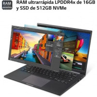 Portátil LG Ultra 16U70R-G.AA76B Ryzen 7 7730U/ 16GB/ 512GB SSD/ 16