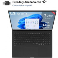 Portátil LG Gram 16Z90R-E AD78B Intel Core i7-1360P/ 32GB/ 1TB SSD/ GeForce RTX 3050/ 16