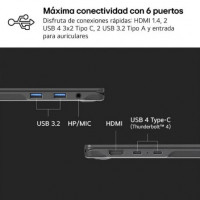 Portátil LG Gram 16Z90RU-G.AA55B Intel Core i5-1334U/ 16GB/ 512GB SSD/ 16