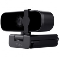 Webcam Trust Tanor/ Enfoque Automático/ 1920 x 1080 Full HD