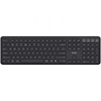 Teclado Compacto Inalámbrico por Bluetooth Trust Vaiya/ Negro