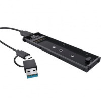 Caja Externa para Disco SSD M.2 Trust 25806/ USB 3.2 Gen2/ Sin tornillos