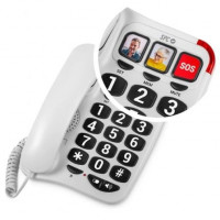 TELEFONO FIJO SPC COMFORT NUMBERS 2 BLANCO