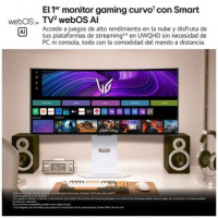 Smart Monitor Gaming Ultrapanorámico Curvo LG UltraGear 34GX90SA-W 34