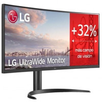 Monitor Profesional Ultrapanorámico Curvo LG 34WQ75C-B 34'/ WQHD/ Multimedia/ Negro