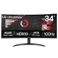 Monitor Profesional Ultrapanorámico Curvo LG 34WR50QK-B 34