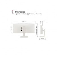 Monitor Profesional Ultrapanorámico Curvo LG UltraWide 38WR85QC-W 37.5