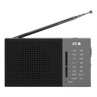 RADIO SPC JETTY Lite FMAM ANTENA TELESCPICA CONTROL DE VOLUMEN CONEXIN AURICULARES 3.5MM RED+PILAS AA