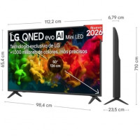 Televisor LG QNED evo AI QNED8EB Mini LED 50QNED8EB3F 50