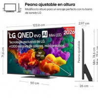 Televisor LG QNED evo AI QNED87 Mini LED 55QNED87B6A 55
