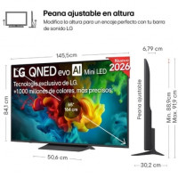 Televisor LG QNED evo AI QNED8EB Mini LED 65QNED83B6A 65