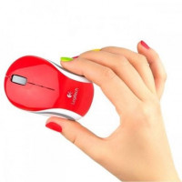 LOGITECH OPTICAL MOUSE M187 MINI WIRELESS RED