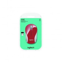 LOGITECH OPTICAL MOUSE M187 MINI WIRELESS RED
