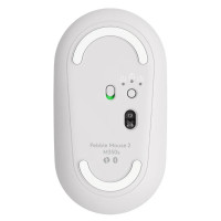 Rato Wireless Logitech PEBBLE M350 BLANCO CRUDO 1000DPI 3 Botões CONECTIVIDAD BT  2.4GHz NANO RECEPTOR USB 1*AA