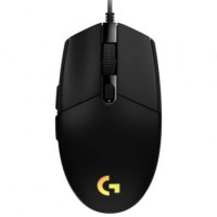 Ratón Gaming Logitech G102 Lightsync/ Hasta 8000 DPI/ Negro