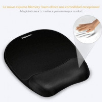 Tapete REPOSAMUECAS DE ESPUMA MEMORY FOAM FELLOWES 9176501 COLOR Preto