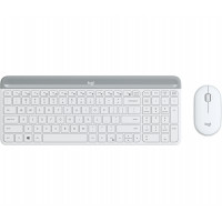 Teclado y Ratón Inalámbricos Logitech Slim Combo MK470 branco