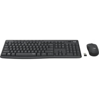 Teclado y Ratón Inalámbricos Logitech Silent Touch MK295 Grafito 