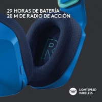 Auriculares Gaming con Micrófono Inalámbricos Logitech G733 USB Radiofrecuencia Azul