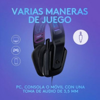 Auriculares Logitech G335 con Micrófono Jack 3.5 Pretos