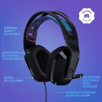 Auriculares Logitech G335 con Micrófono Jack 3.5 Pretos