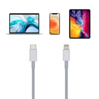 Cable Lightning Aisens A102-0443 Lightning Macho - USB Tipo-C Macho 2m branco