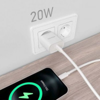 Aisens Cargador USB-C PD3.0 1xUSB-C 20W Blanco