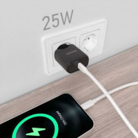 Aisens Cargador 25W USB-C PD3.0 1xUSB-C Negro