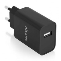 Aisens Cargador USB 10W Alta Eficienc 5V/2A Negro