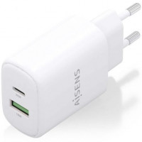 Aisens Cargador GaN 20W USB-C PD 3.0 USB-A QC3.0