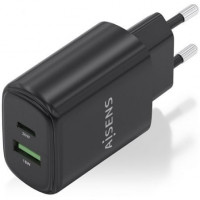 Aisens Cargador GaN 20W USB-C PD 3.0 USB-A QC3.0