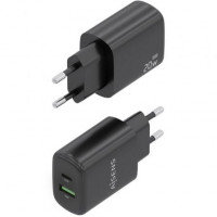 Aisens Cargador GaN 20W USB-C PD 3.0 USB-A QC3.0