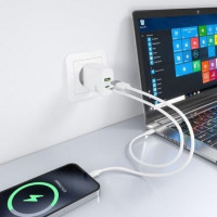 Aisens Cargador GaN 30W USB-C PD3.0 QC4.0 USB-A