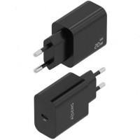 Aisens Cargador GaN 20W 1xUSB-C PD3.0 Negro